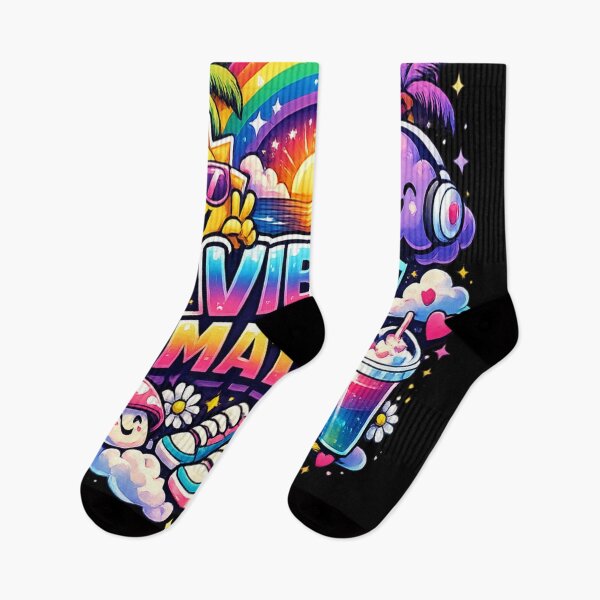 Item preview, Vibes matter colorful retro asthetic design  designed and sold by urbanshop7.