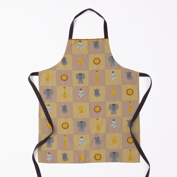 Item preview, African Safari Animals Pattern Lion Elephant Giraffe Art  designed and sold by AfricanArtHub.