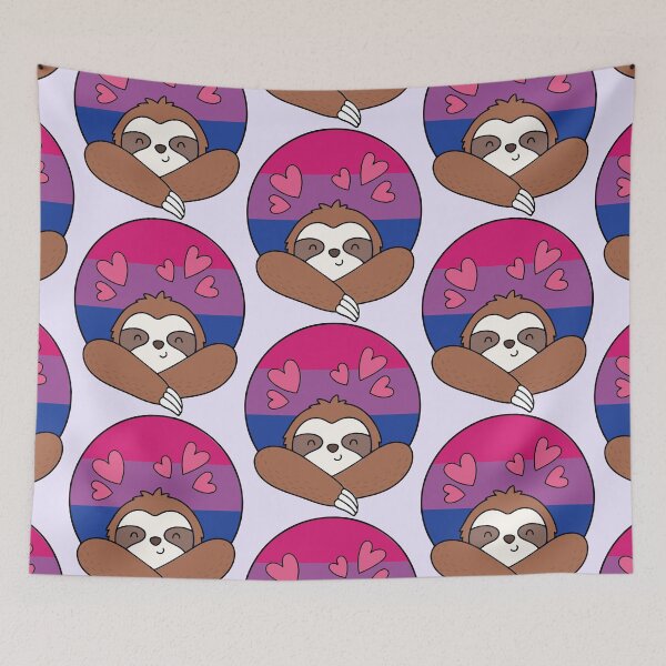 Item preview, LGBTQ Sloth - Cute Bisexual Pride Design designed and sold by Cannaxes Studio.