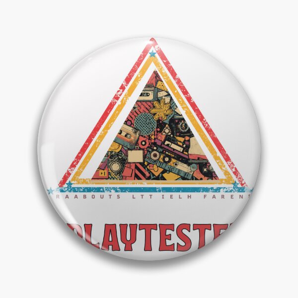 Item preview, Retro Playtester Gaming Vintage Triangle Art designed and sold by GOLDENPIC ⭐️⭐️⭐️⭐️⭐️.