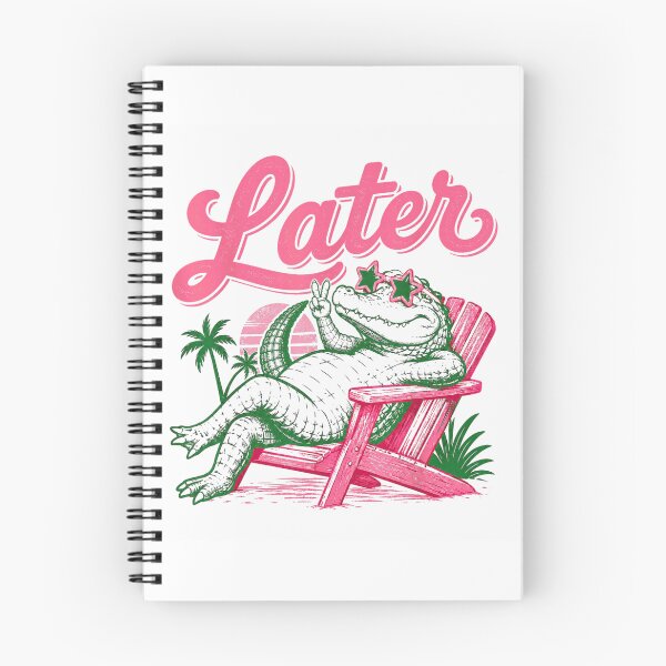 Item preview, Chill Alligator Relaxing On Beach Chair Later Retro Synthwave Vaporwave Sun designed and sold by VedaSeraphina.