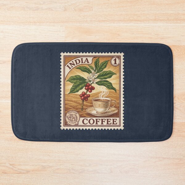 Item preview, Vintage India Coffee Plant Postage Stamp Art designed and sold by d247.