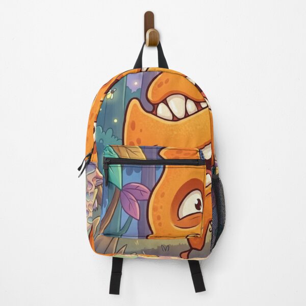 Item preview, Toothy Orange Monster in Forest designed and sold by AirCrayons27.
