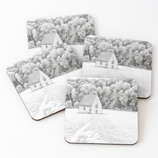 Item preview, The Chapel of Saint-Céneri-le-Gérei – Pencil Drawing designed and sold by KiwiPurple.