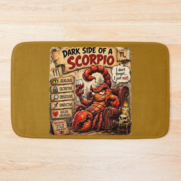 Item preview, Dark Side of a Scorpio: Five Dark Traits Tee designed and sold by TheThriftyBrit.
