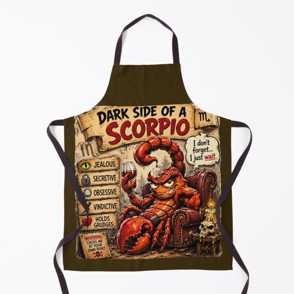 Item preview, Dark Side of a Scorpio: Five Dark Traits Tee designed and sold by TheThriftyBrit.