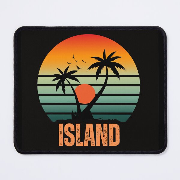 Item preview, Retro Tropical Island Sunset Design designed and sold by StyleBloomes.
