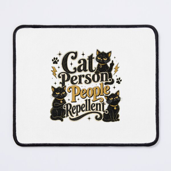 Item preview, Cat Person People Repellent Funny Cat designed and sold by VelveMoonArt.