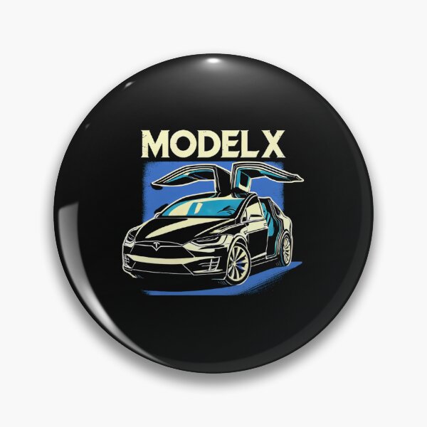 Artikelvorschau, Tesla Model X Elektro-SUV: Design im Blueprint-Stil | Grafik für Elektroauto-Fans entworfen und verkauft von TEEJAMBOREE.