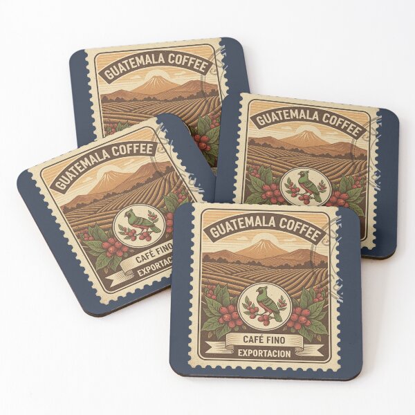 Item preview, Guatemala Coffee Vintage Stamp Quetzal Bird designed and sold by d247.