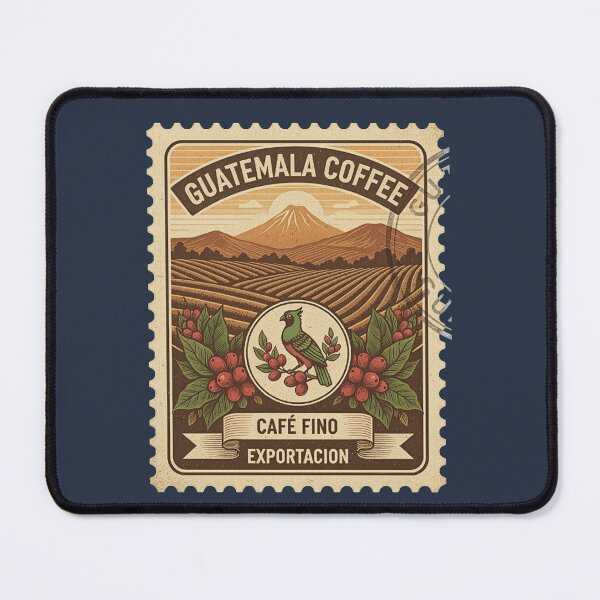 Item preview, Guatemala Coffee Vintage Stamp Quetzal Bird designed and sold by d247.