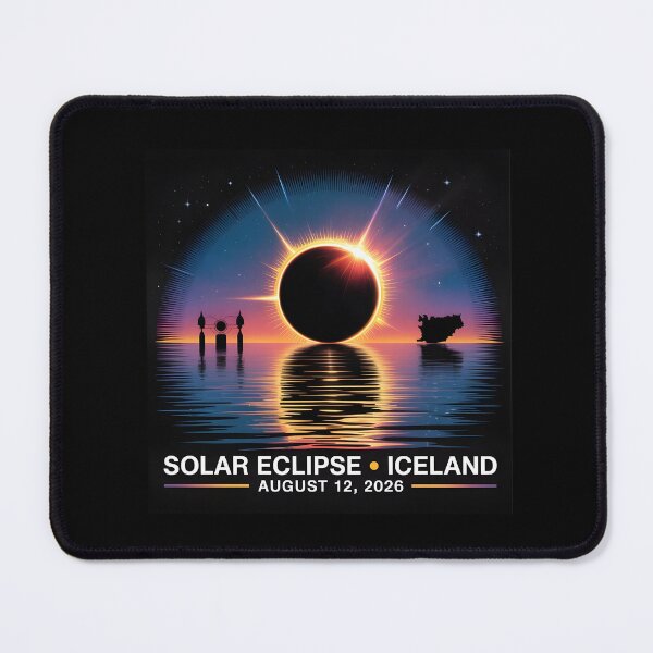 Item preview, Total Eclipse 2026 Sea Sky and Solar Eclipse on August 12 designed and sold by Redgiant87x.