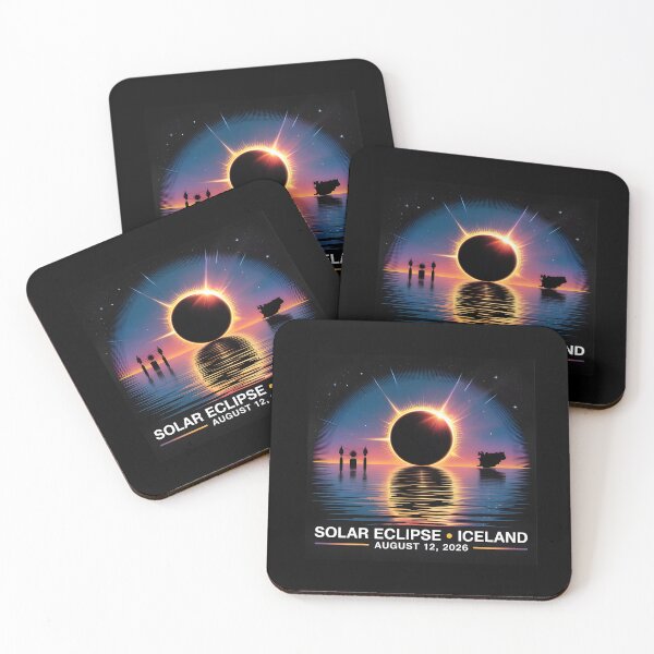 Item preview, Total Eclipse 2026 Sea Sky and Solar Eclipse on August 12 designed and sold by Redgiant87x.