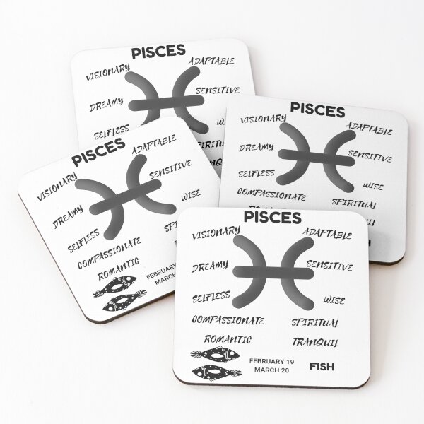 Item preview, Pisces Zodiac Sign Astrology Symbol Fish Horoscope (Light Version) designed and sold by ZODIARA.