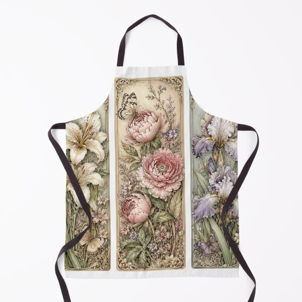 Item preview, Vintage Botanical Flower Panels designed and sold by PetalGarden.
