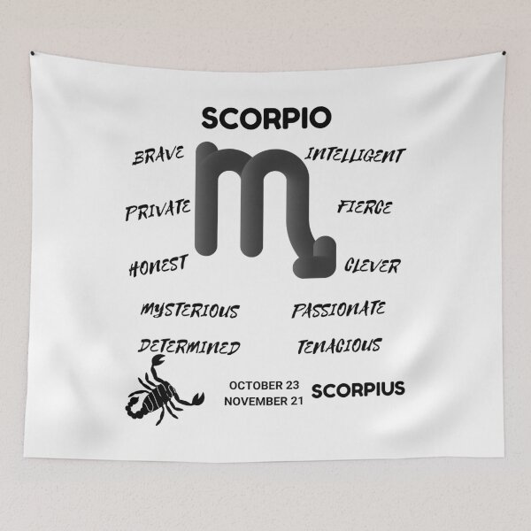 Item preview, Scorpio Zodiac Sign Astrology Symbol Scorpius Horoscope (Light Version) designed and sold by ZODIARA.