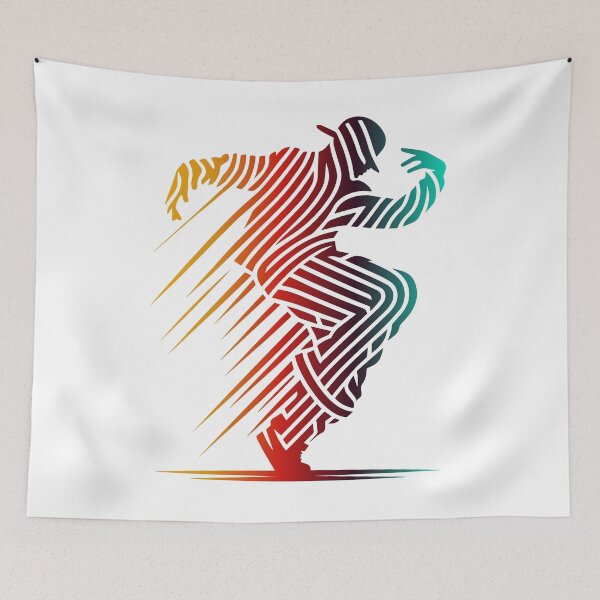 Item preview, Dynamic Breakdancer Line Art - Abstract Urban Dance Graphic designed and sold by YasminTaha.