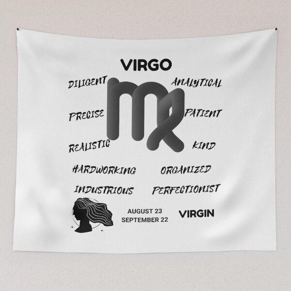 Item preview, Virgo Zodiac Sign Astrology Symbol Virgin Horoscope (Light Version) designed and sold by ZODIARA.