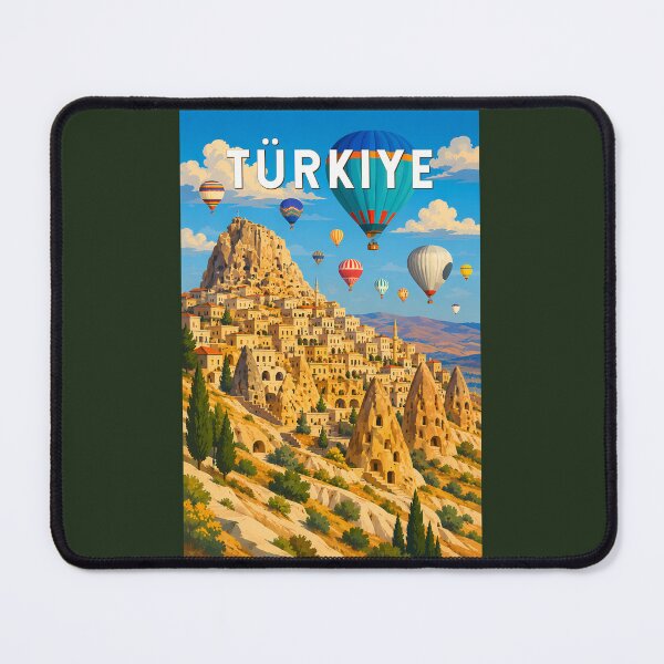 Item preview, Turkey Turkiye Illustration Travel Art Vintage designed and sold by KrisSidDesigns.