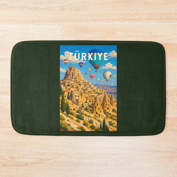 Item preview, Turkey Turkiye Illustration Travel Art Vintage designed and sold by KrisSidDesigns.