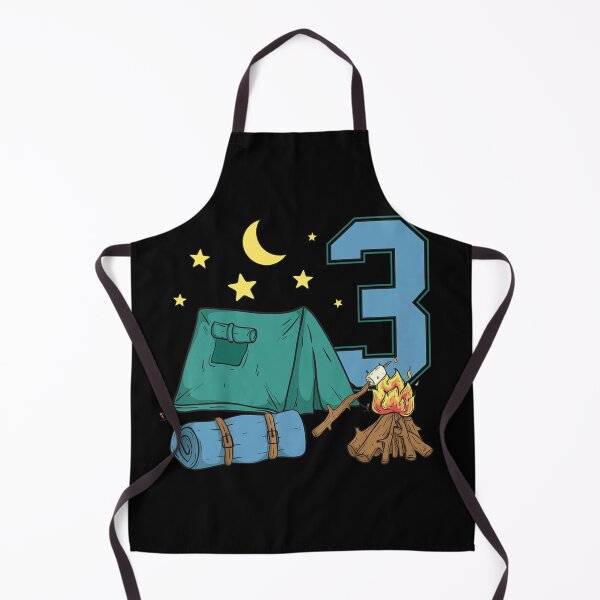 Item preview, Camping Third Birthday Boy Girl Tent Campfire Night Sky Number Three designed and sold by Phil Ben.