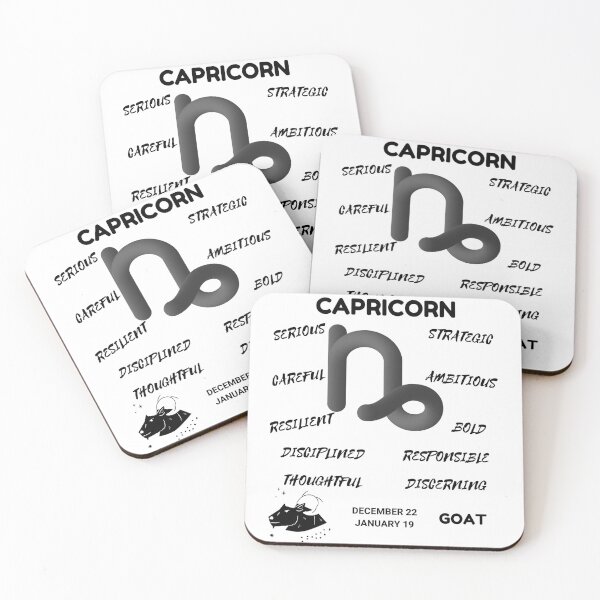 Item preview, Capricorn Zodiac Sign Astrology Symbol Goat Horoscope (Light Version) designed and sold by ZODIARA.