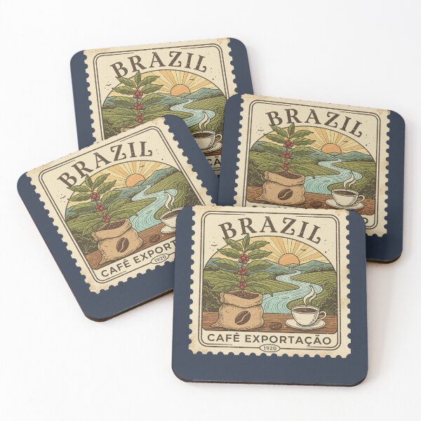 Item preview, Vintage Brazil Coffee Exportacao Stamp 1920 designed and sold by d247.