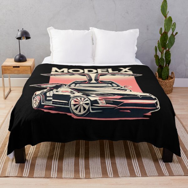 Item preview, Tesla Model X Electric SUV Blueprint Style Design | EV Enthusiast Graphic designed and sold by TEEJAMBOREE.