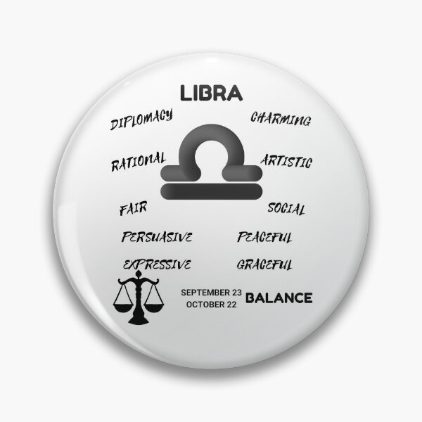 Item preview, Libra Zodiac Sign Astrology Symbol Balance Horoscope (Light Version) designed and sold by ZODIARA.
