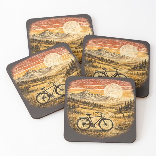 Item preview, Vintage Bicycle Adventure Retro Countryside Ride designed and sold by JustResultsCo.