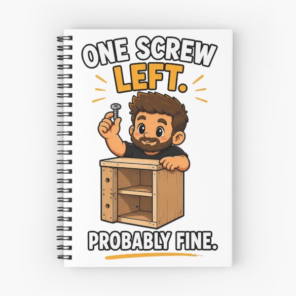 Item preview, One Screw Left Probably Fine Funny DIY Shirt designed and sold by PINK FREE.