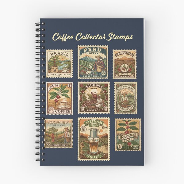 Item preview, Vintage World Coffee Origins Postage Stamps designed and sold by d247.