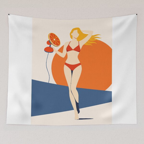 Item preview, Woman Red Bikini Art designed and sold by Studio pod Burom.