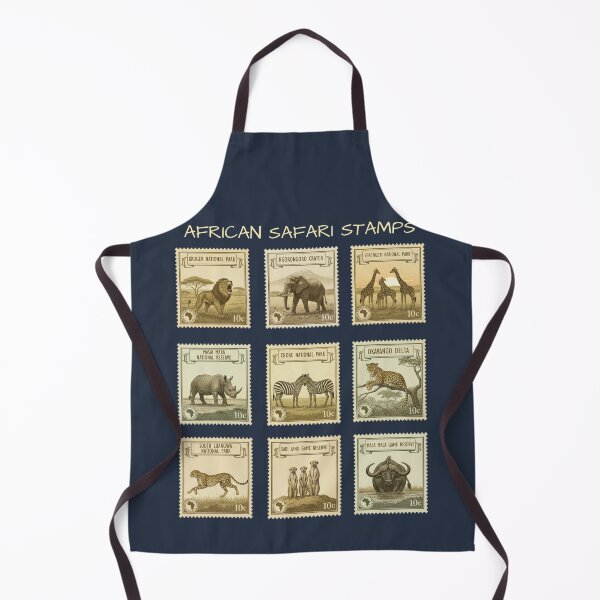 Item preview, Vintage African Safari Animals Postage Stamps designed and sold by d247.