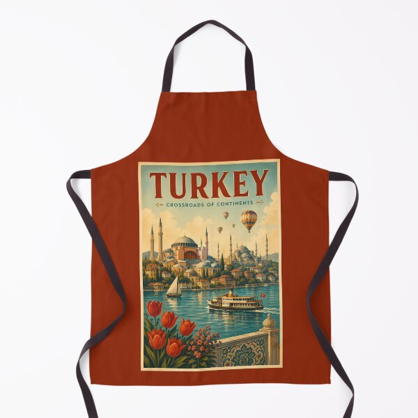 Item preview, Turkey Hagia Sophia Blue Mosque Illustration Travel Art Vintage designed and sold by KrisSidDesigns.