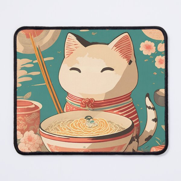 Item preview, Japanese Ramen Cat designed and sold by DemureArtsy.