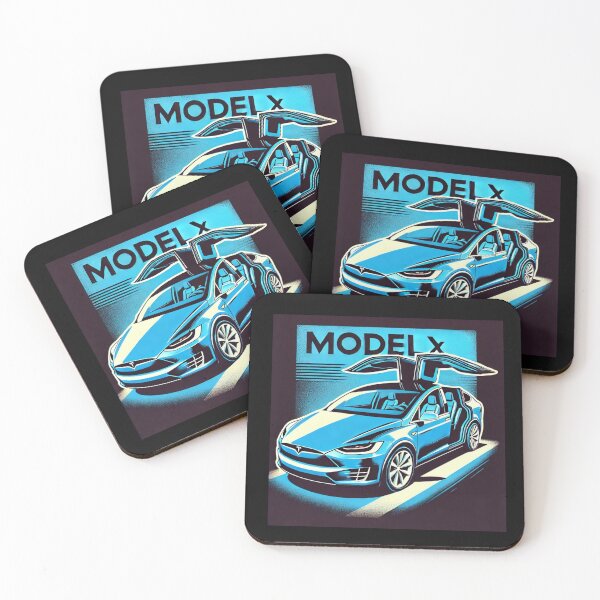 Item preview, Tesla Model X Electric SUV Blueprint Style Design | EV Enthusiast Graphic designed and sold by TEEJAMBOREE.