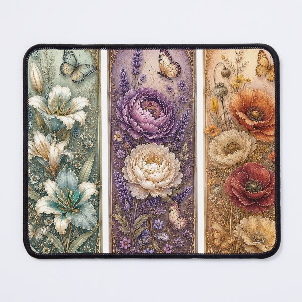 Item preview, Vintage Floral Bookmark Set designed and sold by PetalGarden.