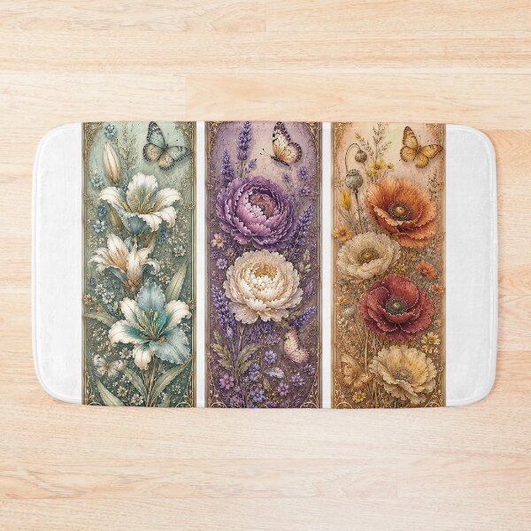 Item preview, Vintage Floral Bookmark Set designed and sold by PetalGarden.