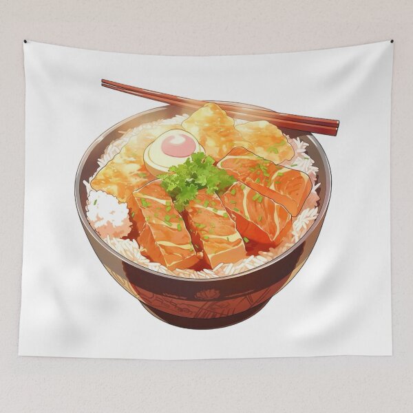 Item preview, rice bowl and chopsticks designed and sold by lilypadblue.