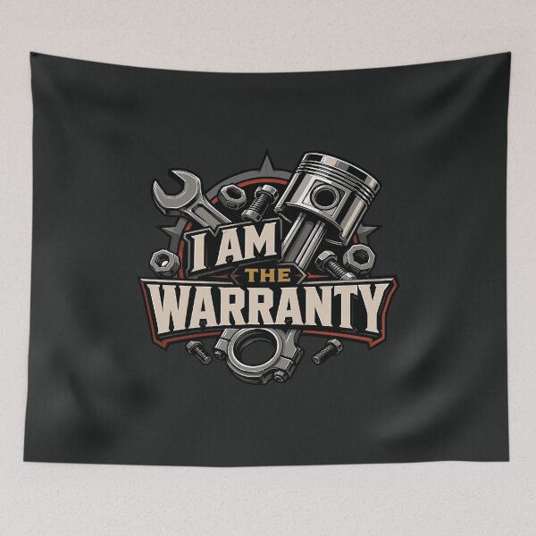 Item preview, I Am The Warranty Race Car Parts Funny Mechanic Repair Guy Gift designed and sold by alenaz.