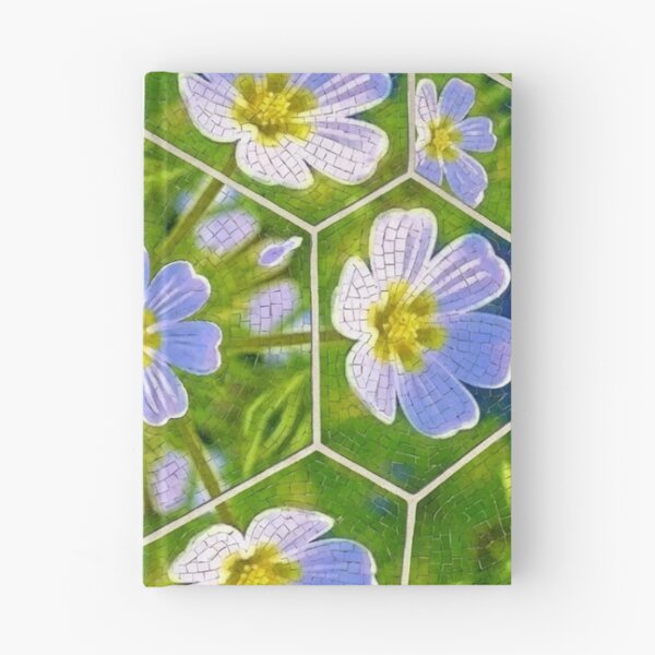 Item preview, Floral Mosaic Hexagon Geometric Nature Pattern designed and sold by AirCrayons27.