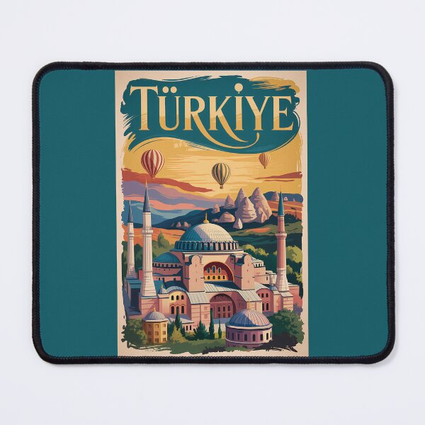 Item preview, Turkey Turkiye Culture Landscape Illustration Travel Art Vintage designed and sold by KrisSidDesigns.