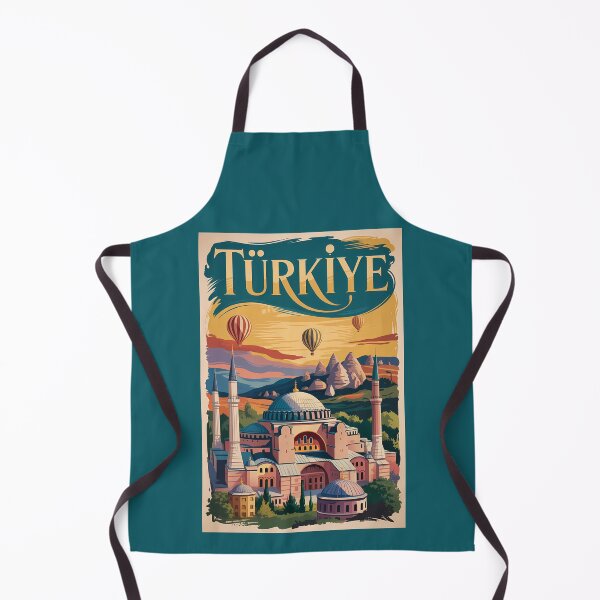 Item preview, Turkey Turkiye Culture Landscape Illustration Travel Art Vintage designed and sold by KrisSidDesigns.
