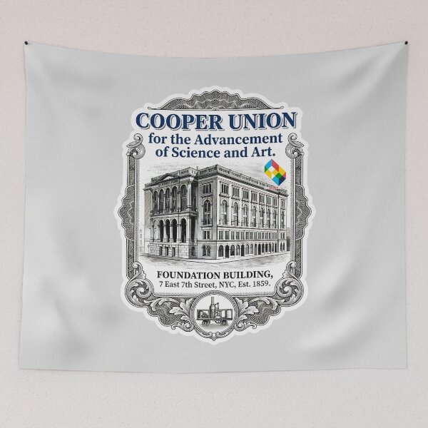 Item preview, Cooper Union Foundation Building Classical Engraving designed and sold by EvergreenPark - Tee Studio.