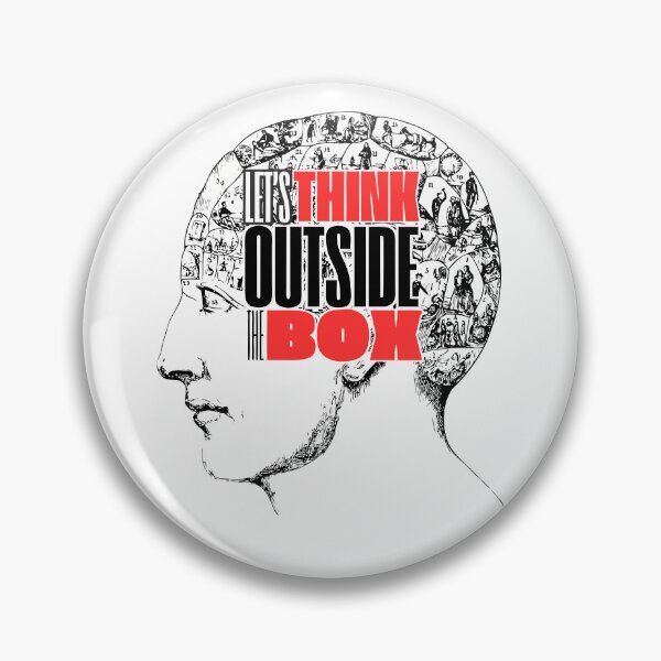 Item preview, Let´s Think Outside the box - Creative Mindset typography Illustration designed and sold by PascoalSimoes.