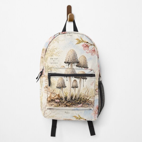 Item preview, Cherry Blossom Ink Cap Mushroom Botanical Decor designed and sold by NSEAdventures.
