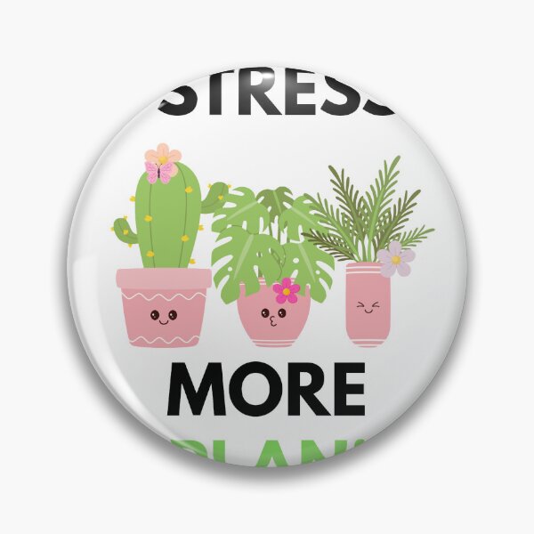 Item preview, Less Stress More Plants Cute Plant Lover Gardening T-Shirt designed and sold by vibecraft_studio2.