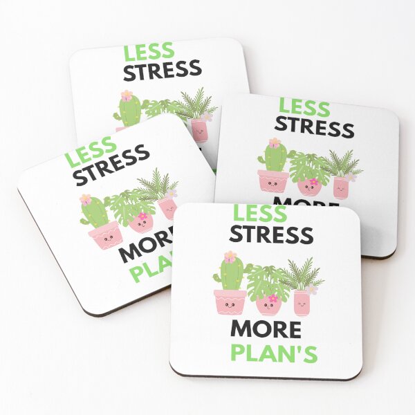 Item preview, Less Stress More Plants Cute Plant Lover Gardening T-Shirt designed and sold by vibecraft_studio2.