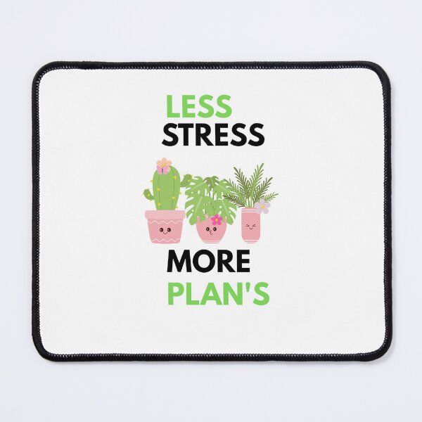 Item preview, Less Stress More Plants Cute Plant Lover Gardening T-Shirt designed and sold by vibecraft_studio2.